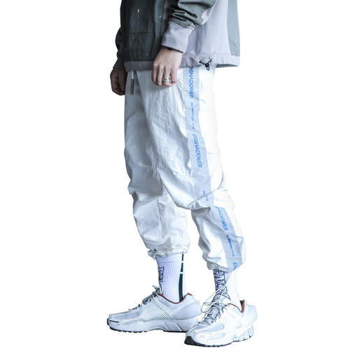 ENSHADOWER隐蔽者反光条束脚裤机能抽绳裤宽松休闲运动裤 商品图3