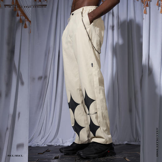 RELABEL 21SS  双色主题钻石印花宽松潮流休闲长裤 商品图2