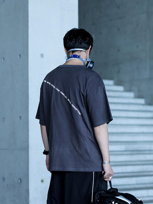 ENSHADOWER隐蔽者夏季潮牌机械印花短袖T恤男宽松圆领新疆棉国潮 商品图2