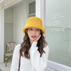 「好物推荐 时尚百搭！」秋冬帽子女纯色羊羔毛渔夫帽日系百搭字母刺绣盆帽ins保暖小沿帽 商品缩略图2