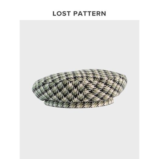 双成记千鸟格纹贝雷帽 商品图0