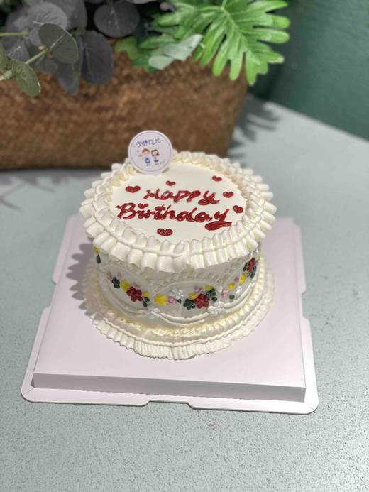 四寸复古小清新奶油蛋糕 下单前请仔细阅读商品详情 商品图0