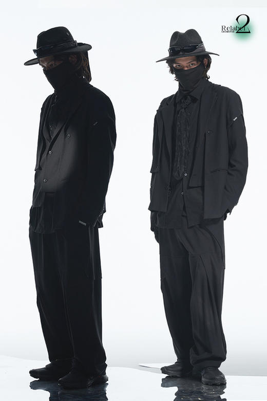 RELABEL 21AW 多层次错位立体裁片结构假两件休闲宽松西服 商品图5