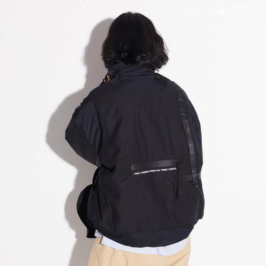 EAFINETAL.21AW新款可拆卸帽户外机能风假两件夹克加厚棉衣外套 商品图3