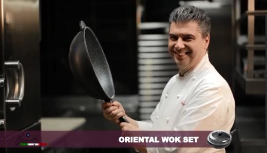 【高品尊享 煎炒不粘】Boniotti宝尼缇意大利不粘锅中式炒锅32cm 赠锅盖+厨房三件套 商品图2