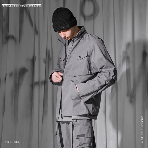 RELABEL 21SS多拉链立体结构剪裁大口袋夹克外套 商品图0