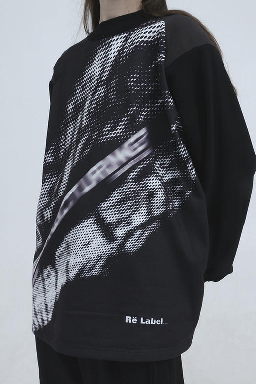 RELABEL 20SS潮牌幻影主题印花正面满印流行长袖圆领宽松卫衣T恤 商品图5