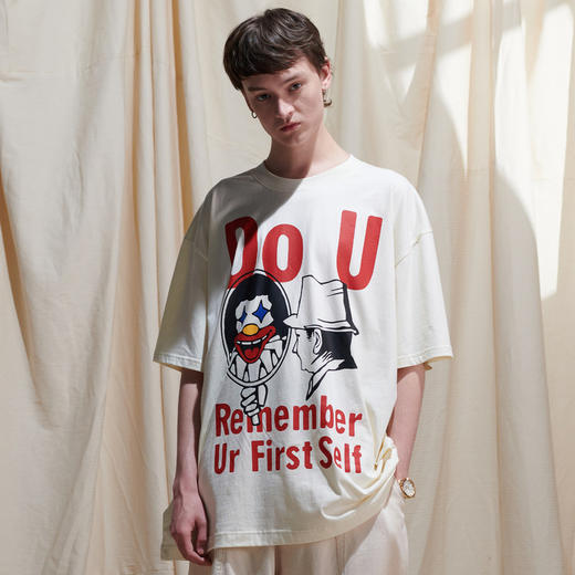 EAFINETAL.2021SS新款主题卡通印花设计纯棉圆领休闲宽松短袖T恤 商品图1