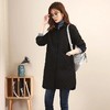 XLSZ2388 休闲夹棉加厚衬衫女2021新款秋冬装保暖中长款丝棉宽松大码薄棉衣 商品缩略图8