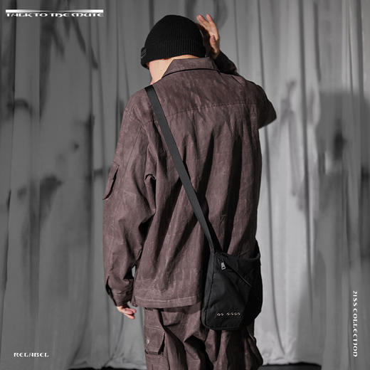 RELABEL 21SS 蜡染做旧工艺多口袋战术工装帆布重工夹克外套 商品图2