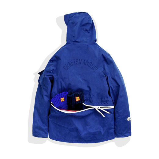 EAFINETAL.EAFINS潮牌原创花膜特氟龙两件套可拆卸冲锋衣棉衣外套 商品图3