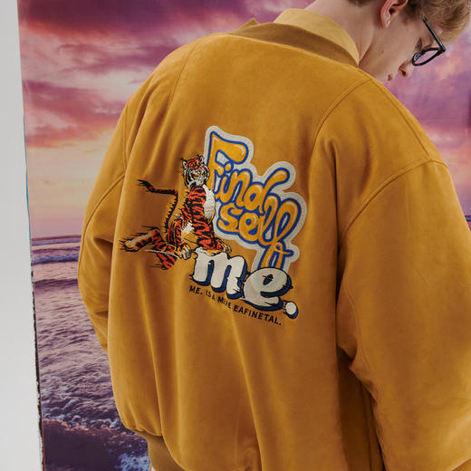 EAFINETAL.21AW新款仿麂皮羊羔绒内胆图案刺绣设计加厚外套夹克 商品图2