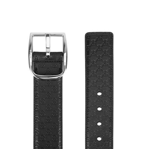 Gucci 古驰男士老花针扣 4cm宽 真皮+拼皮腰带 10329 商品图9