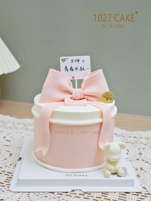1027CAKE |   蝴蝶结  翻糖装饰蛋糕 粉色系 商品图2