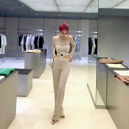 NEWA PROJECT2021秋冬新款原创设计辣妹裹胸直筒修身心机连衣裤女 商品图2