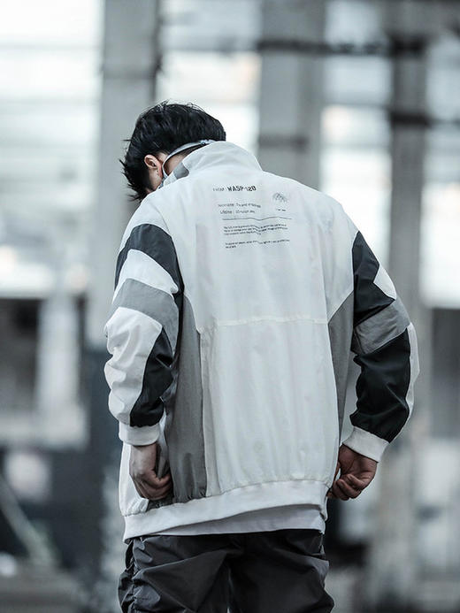 ENSHADOWER隐蔽者春秋新品拼色运动外套男宽松撞色立领休闲夹克潮 商品图2