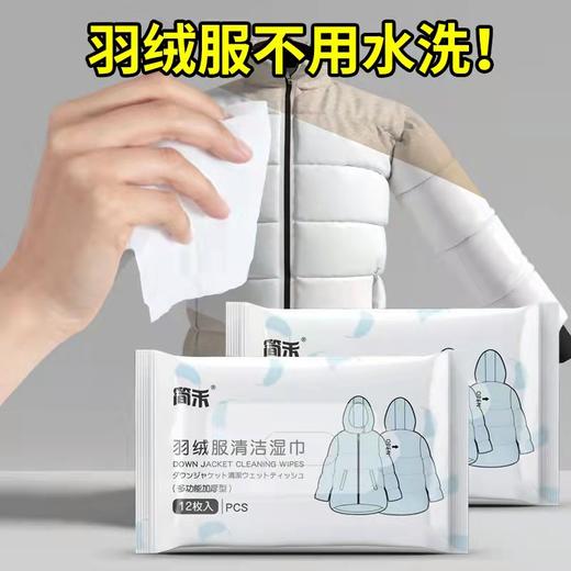 【便捷去污不留痕】羽绒服清洁湿巾干洗剂去油王去污免洗衣物清洁剂清洗剂清洁湿纸巾 商品图0
