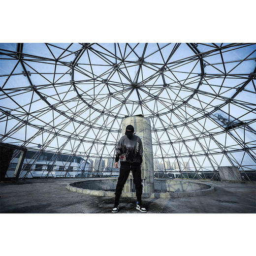 ENSHADOWER隐蔽者新款泼墨纹理毛衣男潮牌宽松圆领线衣字母针织衫 商品图2