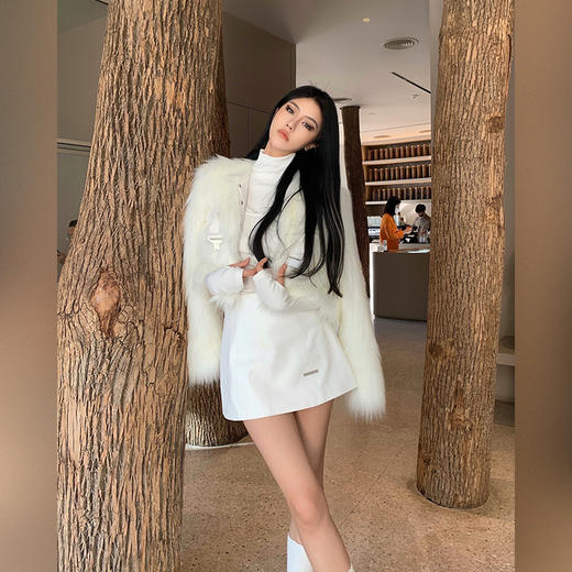 NEWA PROJECT 2021秋冬新款性感原创短裙pu半身裙高腰短款a字裙女 商品图0