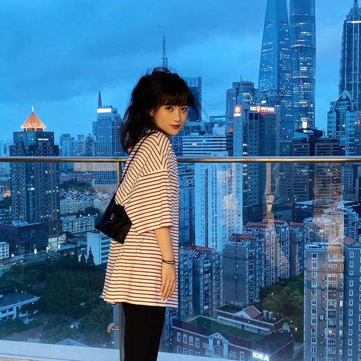 RELABEL 21SS 多色条纹品牌logo刺绣标背后印花宽松短袖T恤 商品图1