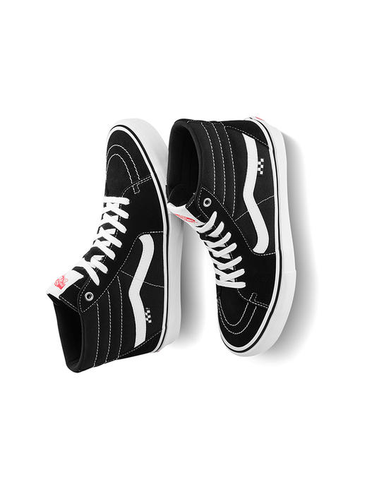 VANS黑色侧边条纹男女高帮SK8-Hi职业滑板鞋VN0A5FCCY28 商品图3