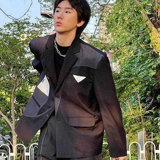 RELABEL 21SS异型外置结构拼接西装外套 商品图3