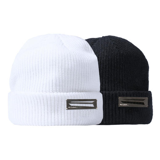 RELABEL 21SS 黑白针织铁牌logo冷帽 商品图4