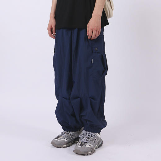 RELABEL 2020SS宽松阔腿裤潮牌立体裁剪大口袋休闲束脚工装裤男 商品图3