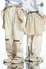 RELABEL 21AW深浅卡其色拼接多拉链调节可拆卸后片宽松休闲裤 商品缩略图5