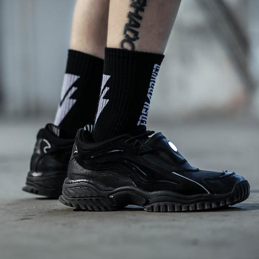 ENSHADOWER隐蔽者夏季新款几何撞色长筒袜男士袜机能高帮袜两双装 商品图2