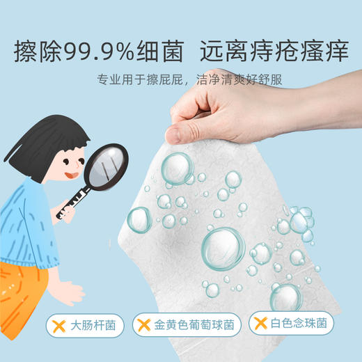 【痔疮患者必备德佑湿厕纸】加量家庭装全新升级款擦PP专用  80抽*3包/箱 商品图2