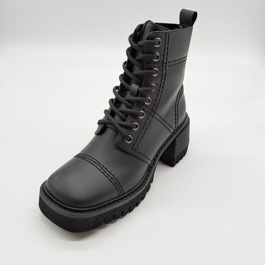 LFGJ 10704 真皮厚底粗跟英伦风时尚短靴 商品图0