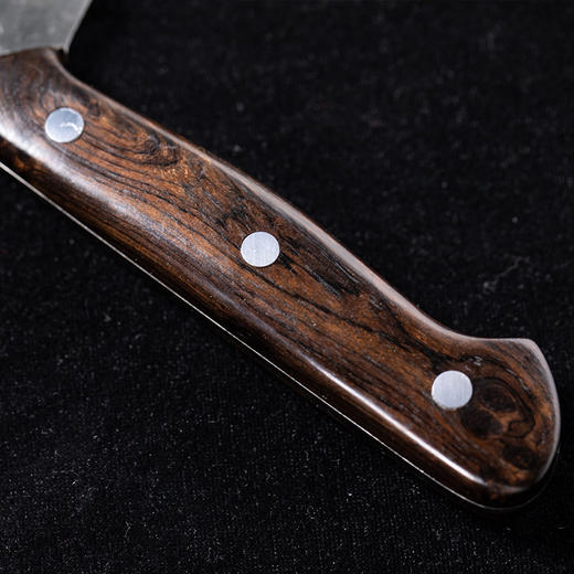 詹厨定制厨刀｜进口纯钢一体成型 坚韧耐磨 黑檀木刀柄握感上乘 切肉切菜轻巧又省力 商品图3