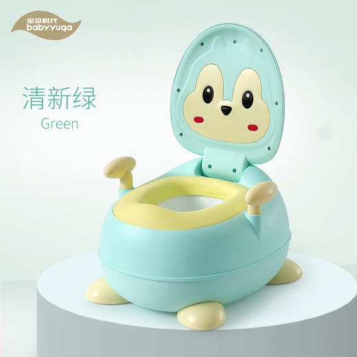 宝贝时代松鼠坐便器PU清新绿 商品图2
