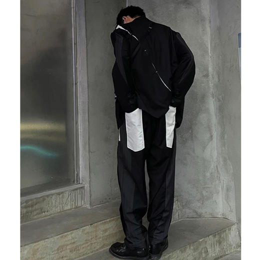 RELABEL 21SS异型裁片拼接外置结构撞色剪裁西裤 商品图0