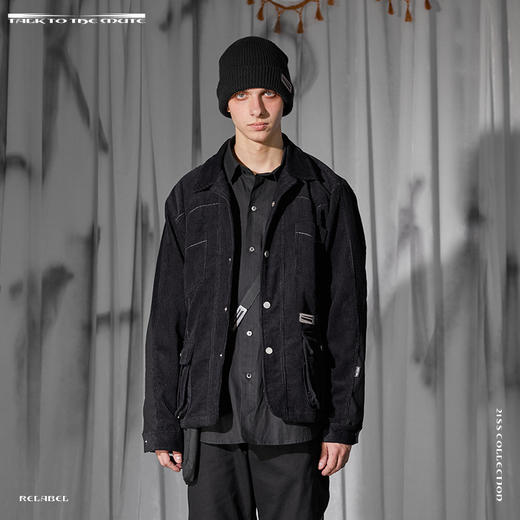 RELABEL 21SS四袋灯芯绒拼接撞色走线定制铭牌外套 商品图0