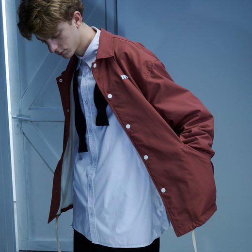 EAFINETAL.21AW新款logo印花毛毡贴布绣花设计基础款教练夹克外套 商品图2