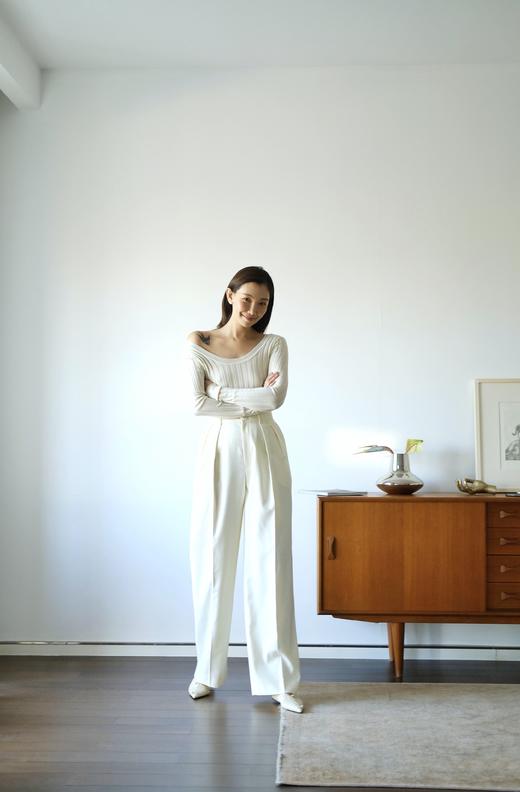 round neck knit top 商品图1