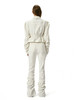 IFIK White Pleated Non-stretch Denim Jacket 垫肩褶皱牛仔夹克 商品缩略图2