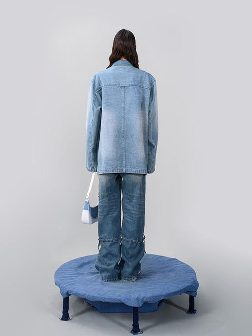 IFIK Tribute to Justin Blazer 90年代经典Y2K牛仔西服西装外套 商品图2