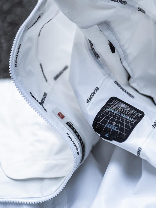 ENSHADOWER隐蔽者廓形压胶多口袋冲锋衣夹克男白色宽松连帽外套潮 商品图2