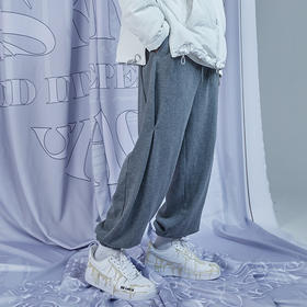 RELABEL 20AW 膝盖细节缝合设计宽松束脚长裤