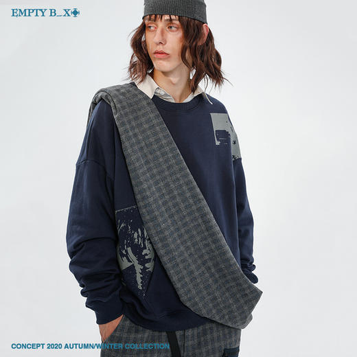 RELABEL 2020AW 复古做旧无帽贴袋卫衣 商品图1