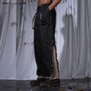 黑灰撞色双脚口可调节结构重工明线廓形立体口袋宽松长裤 商品缩略图1