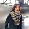 千鸟格时尚百搭围巾男女秋冬季2021新款仿羊绒韩版百搭披肩学生保暖围脖男潮 商品缩略图3