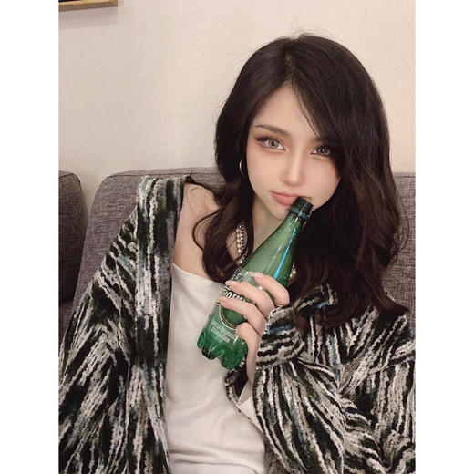 RELABEL 21SS定织未来感条纹毛料宽松衬衣外套 商品图1