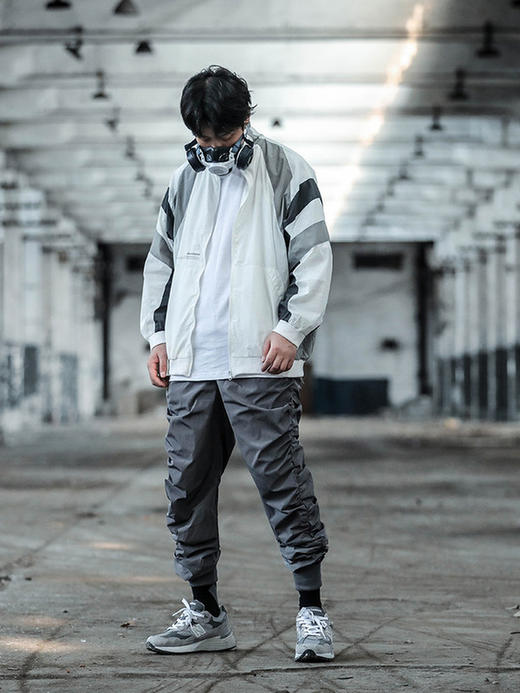 ENSHADOWER隐蔽者春秋新品拼色运动外套男宽松撞色立领休闲夹克潮 商品图1