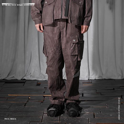 RELABEL 21SS 蜡染做旧工艺多口袋战术工装帆布重工裤 商品图1