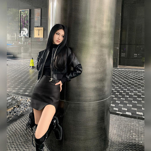 NEWA PROJECT 秋冬新款高腰百搭不规则小众心机a字裙半身裙短裙女 商品图1