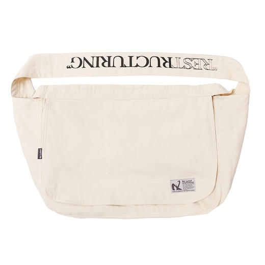 RELABEL 2020SS米色潮牌挎包旅行包男包多功能大口袋包斜跨包 商品图4